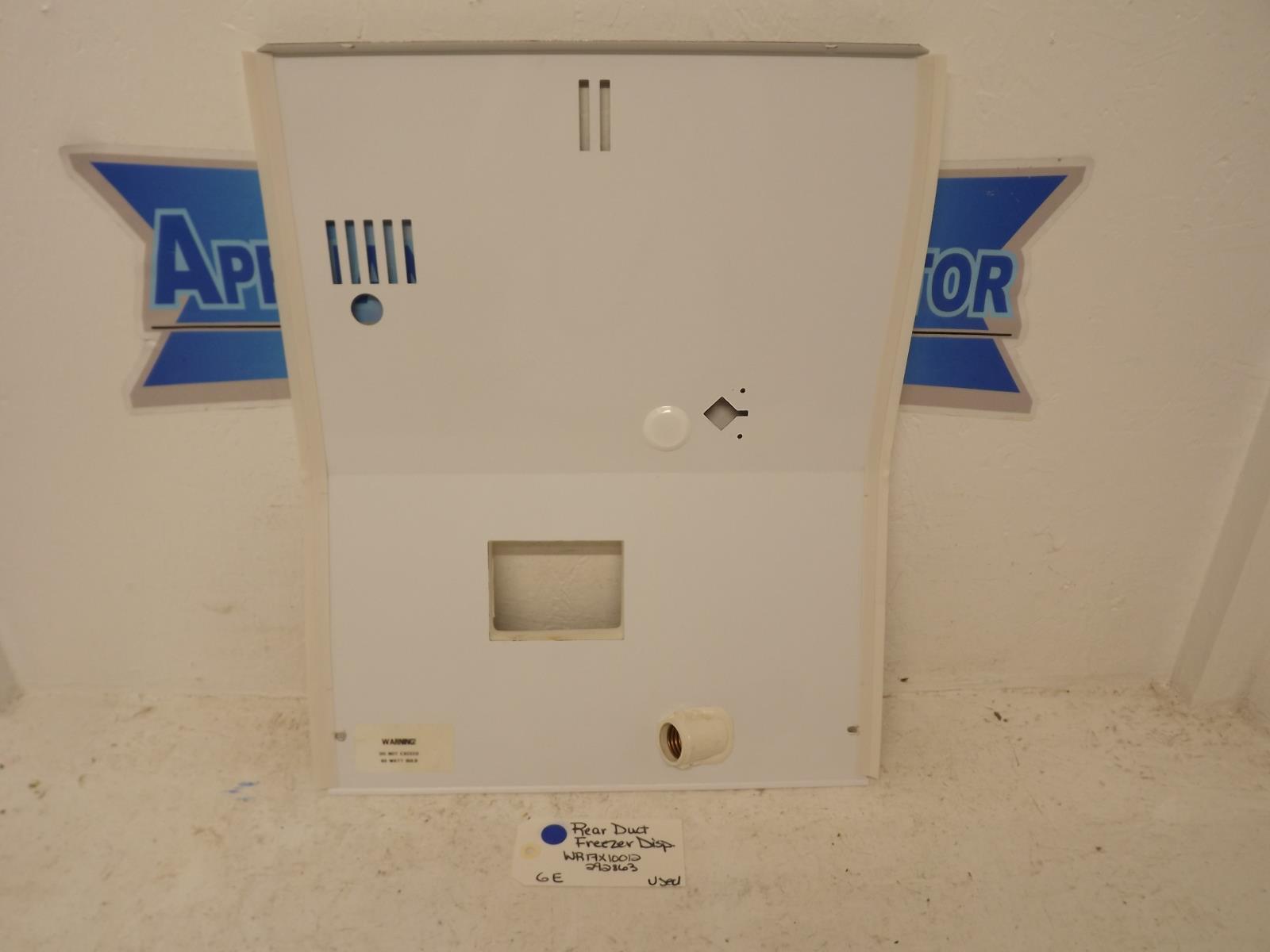 GE Refrigerator WR17X10012 292863 Rear Duct Freezer Dispenser Used GE Refrigerator WR17X10012 292863 Rear Duct Freezer Dispenser Used